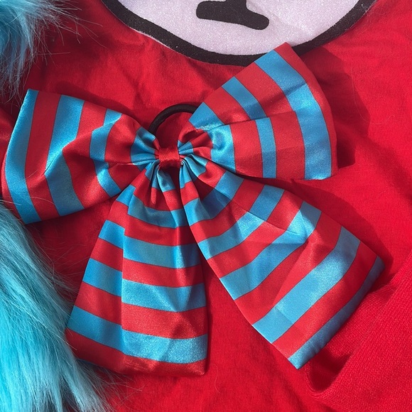 NEW-Adult Dr. .Seuss Thing 1 and Thing 2 Costume Kit  Size M - Picture 7 of 13